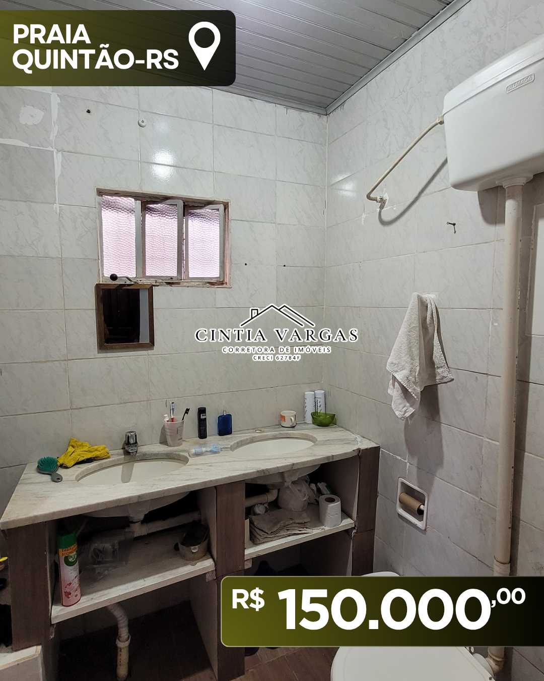 CASA MOBILIADA A APENAS 150M DO MAR EM QUINTÃO