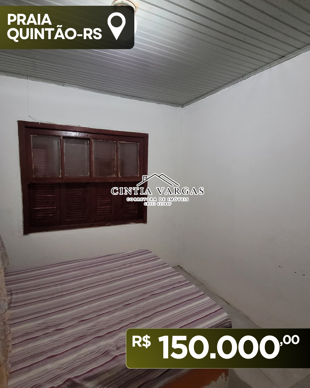 CASA MOBILIADA A APENAS 150M DO MAR EM QUINTÃO